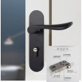 BL05 Universal Apartment Door Lock Door Handle Set Black Color Double Sided Main Door Lock